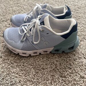 On Running Women’s Light Blue Cloudnova Running Sneakers